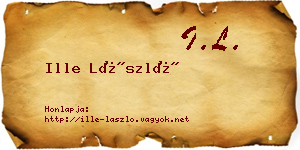 Ille László névjegykártya
