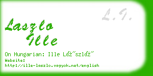 laszlo ille business card